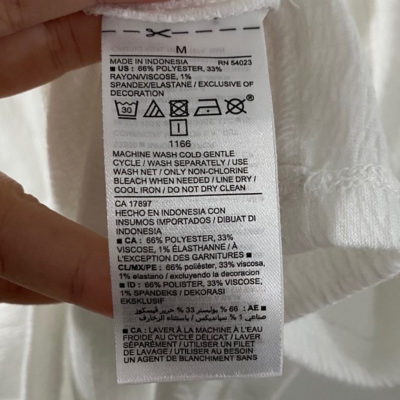 Old Navy Cream Flowy Peasant Shirt | Size Medium - Picture 6 of 7